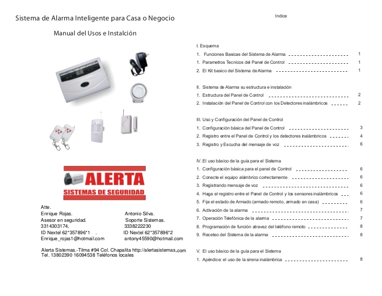 moss security 2000 alarm manual